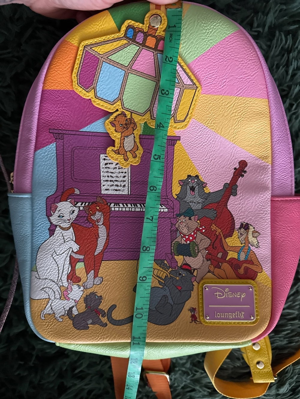 Disney Loungefly Aristocats Kittens Piano Mini Backpack NWOT - Picture 5 of 7